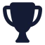 Champion icon with solid standard style