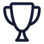 Champion icon with stroke standard style