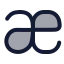 Characterphonetic icon with duotone rounded style