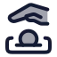 Charity icon with duotone rounded style