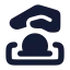 Charity icon with solid rounded style