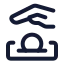 Charity icon with stroke standard style
