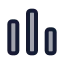 Chart icon with duotone standard style