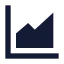 Chartarea icon with solid sharp style