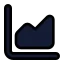 Chartarea icon with solid standard style