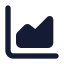 Chartarea icon with solid standard style