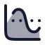 Chartaverage icon with duotone rounded style