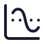 Chartaverage icon with stroke standard style