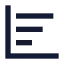Chartbardecreasing icon with solid sharp style