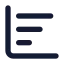 Chartbardecreasing icon with solid standard style