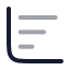 Chartbardecreasing icon with twotone rounded style