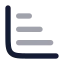 Chartbarincreasing icon with bulk rounded style