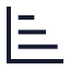 Chartbarincreasing icon with stroke sharp style