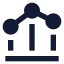 Chartbarline icon with solid sharp style