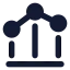 Chartbarline icon with solid standard style