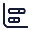 Chartbarstacked icon with stroke rounded style