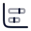 Chartbarstacked icon with twotone rounded style