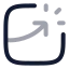 Chartbreakoutsquare icon with twotone rounded style