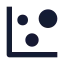 Chartbubble icon with solid sharp style