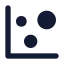 Chartbubble icon with solid standard style
