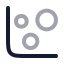 Chartbubble icon with twotone rounded style