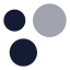 Chartbubble icon with bulk rounded style