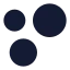 Chartbubble icon with solid rounded style
