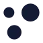 Chartbubble icon with solid sharp style