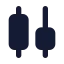 Chartcandle icon with solid standard style
