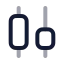 Chartcandle icon with twotone rounded style