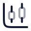 Chartcandlestick icon with twotone rounded style