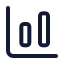 Chartcolumnbig icon with stroke standard style