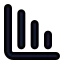 Chartcolumndecreasing icon with solid standard style