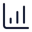 Chartcolumnincreasing icon with duotone standard style