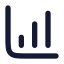 Chartcolumnincreasing icon with solid rounded style