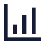 Chartcolumnincreasing icon with solid sharp style