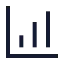 Chartcolumnincreasing icon with stroke sharp style