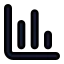 Chartcolumn icon with solid standard style
