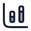 Chartcolumnstacked icon with duotone rounded style