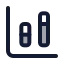 Chartcolumnstacked icon with duotone standard style
