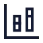 Chartcolumnstacked icon with stroke sharp style