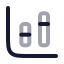 Chartcolumnstacked icon with twotone rounded style