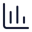 Chartcolumn icon with stroke standard style