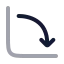 Chartdecrease icon with duotone rounded style