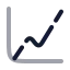 Chartevaluation icon with duotone rounded style