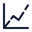 Chartevaluation icon with stroke standard style