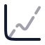 Chartevaluation icon with twotone rounded style