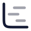 Chartgantt icon with bulk rounded style