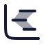 Chartgantt icon with duotone rounded style