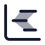 Chartgantt icon with duotone standard style